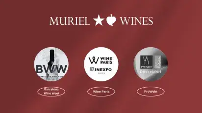 Muriel Wines estará presente en las principales ferias internacionales del sector vitivinícola en 2026.
