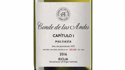 Everything's ready for Conde de los Andes Malvasia