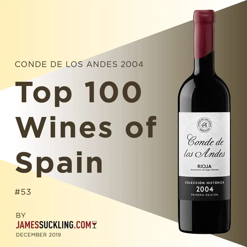 Conde de los Andes 2004, one of the 100 wines of the year